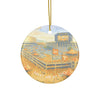 Meet me at G10 Ceramic Round Ornament