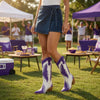 The Weekender Boot — Purple & White