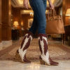 The Weekender Boot — Maroon and Orange